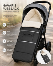 Navaris Winter Fußsack Kinderwagen Buggy Babyfußsack Grau 120x45cm Warm E6 Kinderwagen / Buggy Fußsack price