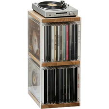 CD Ständer Holz CD Regal, CD und DVD Aufbewahrungbox Halter Organizer 3-stöckig CD-/DVD-Regal / Einheit / Schrank price
