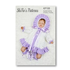 Strickanleitung für Babys Jacke, Mütze und Booties, Doppelstrick, KP188 Mädchen-Babybooties price