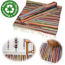 Boho Style Fleckerlteppich Dehli 90x60cm Bunt Flickenteppich recycelte Baumwolle Babyzimmer Teppich price