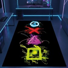 Gaming-Teppich mit lebendigen Neon-Farben und ikonischen Symbolen Babyzimmer Teppich price