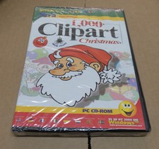 1000 Clipart Weihnachten mit Grußkartenmacher 3 Stück CD-Rom Neu/Versiegelt (CA4) Photo & Clipart Software price