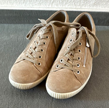 legero Sneaker Low Top Leder Beige EU 38 US 5 Schnürschuhe Damen Sneakers price