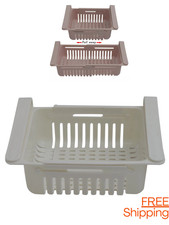 ERWEITERBARER KÜHLSCHRANK AUFBEWAHRUNGSKORB UNTER REGAL SCHRANK SCHUBLADE HALTER ORGANISER BOX Drawer Shelf price