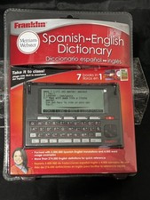 Franklin DBE-1500 Merriam-Webster Spanisch Englisch Wörterbuch Brandneu Versiegelt Electronic Dictionaries price