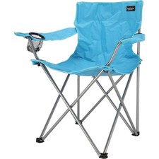 RBS24 Campingstuhl Faltstuhl Angelstuhl mit Getränkehalter hellblau Campingstuhl price