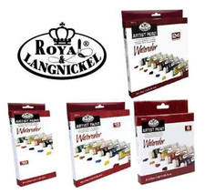 ROYAL LANGNICKEL AQUARELLFARBEN & KÜNSTLERPINSEL GROSSE SET 21ml TUBEN Watercolor Paint price