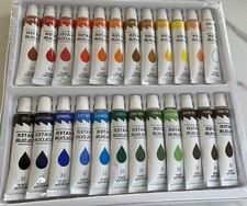 Aquarellfarben Set Tuben 24x12mHOCHWERTIG, UNGIFTIG 24 Farben Watercolor Paint price
