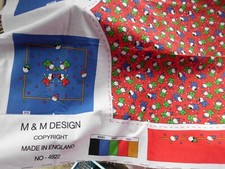 STOFFPANEL zum BASTELN BABY KINDER LATZHOSE ~ VINTAGE M&M DESIGN NÄHPROJEKT Fabrics price