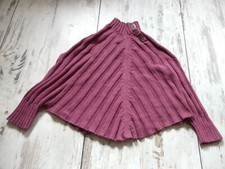 Mädchen Poncho Gr.92/98 Strickponcho Fliederfarben Mädchen-Poncho price