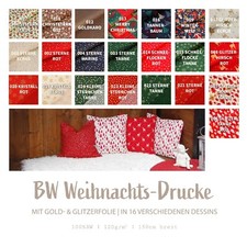 Weihnachtsstoffe - Baumwolle Meterware bedruckt - Baumwollstoff - 25 x 150 cm Baby-Gold Kissen price