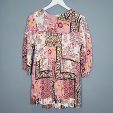 ZARA MÄDCHEN ALTER 11-12 TOP KURZES KLEID PATCHWORK BLUMEN SOMMER SH112 Mädchen-Tunic price