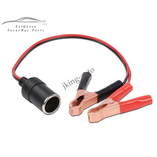 12V Battery To Cigarette Lighter Adapter Alligator Clamp Clip 12 Volt Car Socket Mobile Phone Converter - Adapter price
