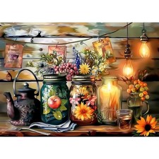 Diamant Painting Kit, Blumen, 30x40cm, 5D, Erwachsene, Geschenk, modern, Lein... Painting Bedarf price