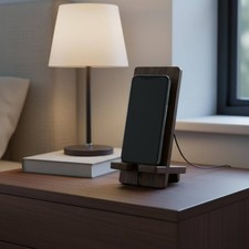 Schreibtisch Handyhalter Holz Ladefunktion kompatibel für Büro, Nachttisch Büro-Nachttisch price