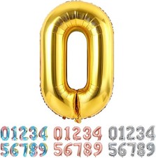 Luftballon Zahl 0 Gold Riesen Nummer 0 1 2 3 4 Luftschleier price