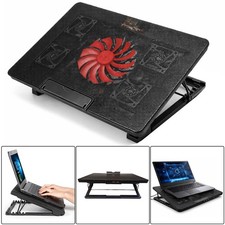 5 Lüfter Laptop Kühlpad verstellbar Ständer USB leise Kühler für 12-17 Zoll Laptop Fan price