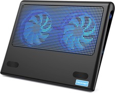 TECKNET Laptop Cooling Pad Kühler für Laptops 12"-16" mit 2 ultra leisen Lüftern Laptop Fan price