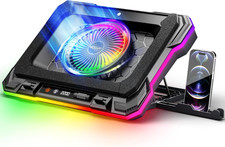 Laptop Cooling Pad Leistungsstarker Turbo Lüfter RGB Gaming Notebook Kühler, Laptop Lüfter Coo Laptop Fan price