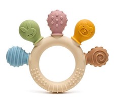 Baby Beißring Zahnungshilfe BPA Frei  Beißspielzeug Silikon Sensorik Greifling Baby-Spielzeug price