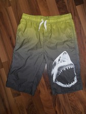 Coole grau-grüne Jungen-Bade-Shorts/Bermuda mit Hai*Gr. 158/164* Jungen-Shorts price