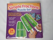 NEU Lakeshore pädagogisches einfaches Brüche Puzzle Set Holz pädagogisches Spielzeug Educational Toy price