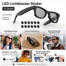 12 Stück LED Lichtschutz Sticker für Ray-Ban Meta Smart Glasses Zubehör Smart Glasses Zubehör price