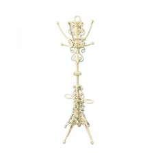 Puppenstube weiß Draht Schmiedeeisen Hut Mantel Schirmständer 1:12 Flurmöbel Hall Stand price