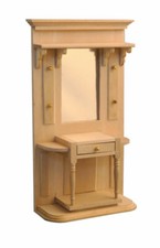 Puppenstubenmöbel Schlichtholz Flurständer BEF199 Maßstab 1:12 Hall Stand price
