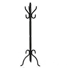 Puppenstube schwarz Hut & Garderobe Ständer Miniatur Flur Zubehör Maßstab 1:12 Hall Stand price