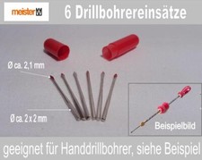 Drillbohrer, Bohrer, Handdrillbohrer, 6 Einsätze für Holz und Kunststoff Drills price
