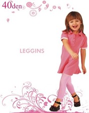 Kinder Mädchen Leggings Leggins blickdicht wie Strumpfhose 40den 116 128 140 Mädchen-Leggings price