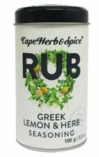 Cape Herb & Spice Greek Lemon & Herb Gewürzsalz Grillgewürz - 100 g Spices price