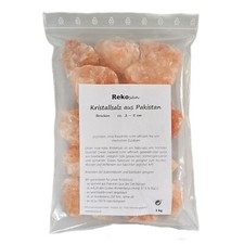 Rekosan Kristallsalz (Brocken 2 - 5 cm) 1 kg Salt Range (Himalaya-Vorgebirge) Salt price