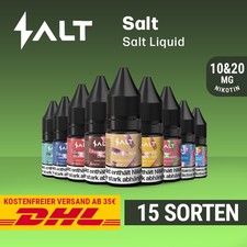 Salt Liquid - 10 & 20mg Nikotin - Alle Sorten | E-Zigarette E-Shisha Salt price