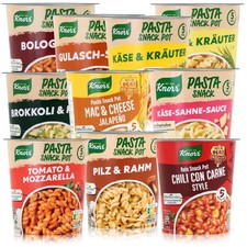 Knorr Pasta Snack Pot Gulasch Bolognese Pilz Rahm Käse Sahne Chili con Carne Pasta price