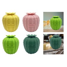 Frische streichfähige Butterdose Silikon Kaktusform Buttertopf Glas für Spreadable price