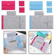 3x Häkel Aufbewahrungstasche Sammeln Sortieren Streichbar Rundnadel Etui Spreadable price