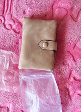Damen Geldbörse Beige mit Druckknopf, faltbar, Kreditkartenfächer, Ausweisfach Damen-Geldbörse price