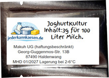 Joghurtkulturen 3,0 g  für 100 Liter Milch Käse price