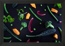 buntes Gemüse gerahmtes Wandbild Poster Leinwanddruck Bild Vegetables price