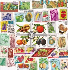 50  verschiedene Briefmarken  Früchte Gemüse Obst fruits vegetables Fruits price