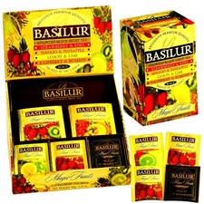Basilur Tee Set Magic Fruits 5 Teesorten 25 Teebeutel Schwarztee Früchtetee Fruits price