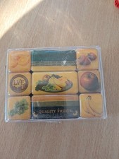 Fruits Früchte Retro 9 teiliges Magnetset OVP Magnet Kühlschrank Apfel Banane Fruits price