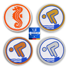 Seepferdchen® offizielle Schwimmabzeichen zum Aufnähen | Bronze Silber Gold Abzeichen price
