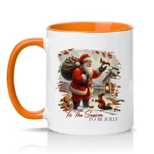 Tis The Season To Be Jolly Unisex 11 Unzen Keramiktasse traditionell Santa Weihnachten Traditional Beverages price
