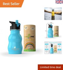 Robuste 350ml Edelstahl Kinder Trinkflasche mit einfachem Schluck Strohhalm & Griff Cold Powdered Drinks price