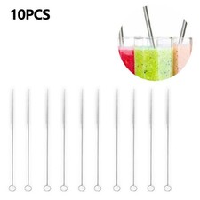 Küchenbedarf Trinkstrohbürste Reiniger 10pcs Nylon Reinigungswerkzeuge Silber Cleaning Bedarf price