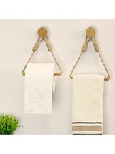 Toilettenpapierhalter Wandmontage Vintage Seil Toilettenpapierhalter einfache Montage Toilet Paper price
