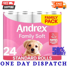 Andrex Family weiches Toilettenpapier 24 Rollen (früher Andrex sanft reinigen) UK Toilet Paper price